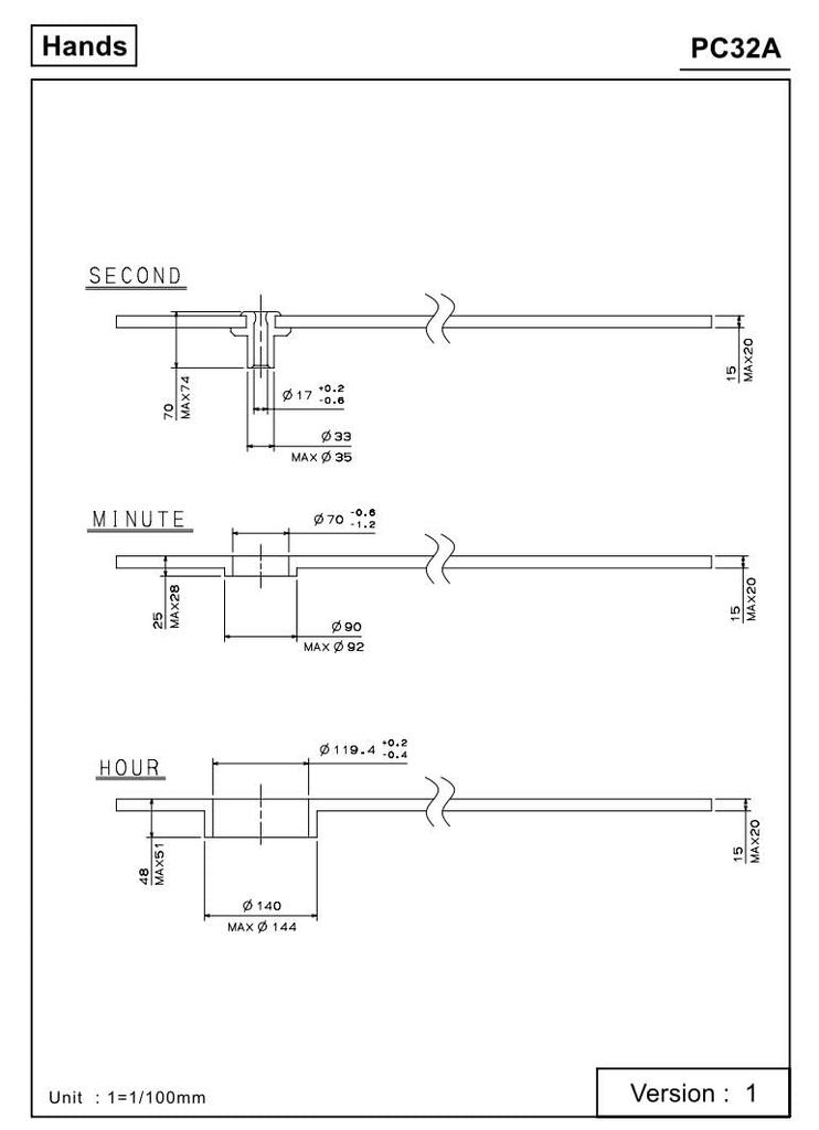 Datum 3 Zeiger Quarzwerk Uhr Reparaturteile für Seiko Kaliber PC32A 300