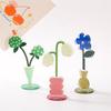 Creative Flower Acrylic Card Holder Memo Clips Cute Photocards Holder Display Stand Korean Stationery Office Desk Organizer