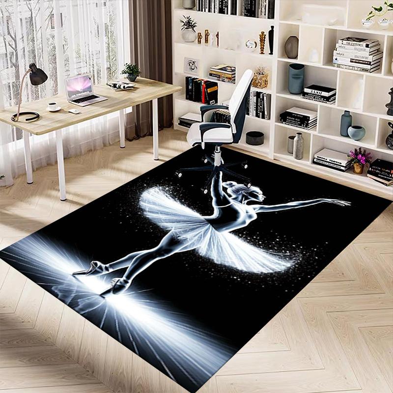 1PC ballerina dance Extra Large Non Slip Floor carpet, Office, family, bedroom, Studio   Large Area Rug Indoor Rugs, , Vibrant Colors