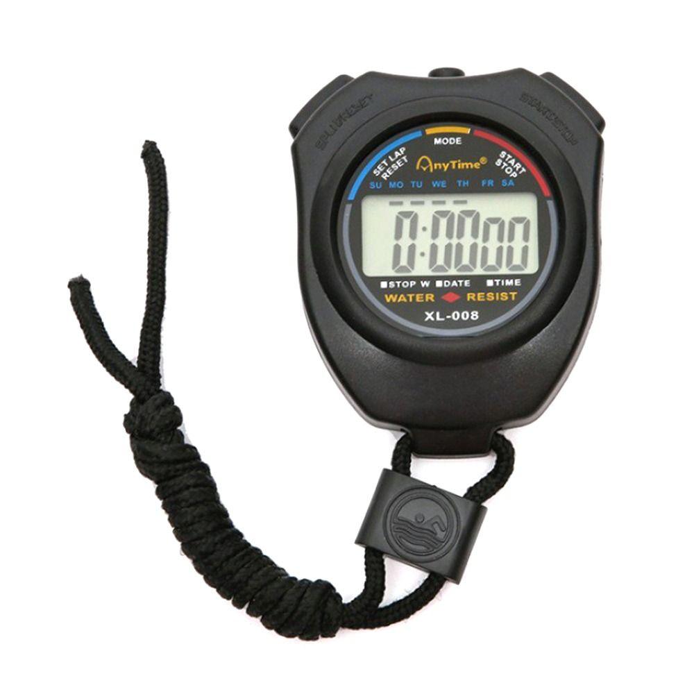 Running Counter Timer Digital Stopwatch LCD Sports Stopwatch Chronograph Stop Watch Training Timer