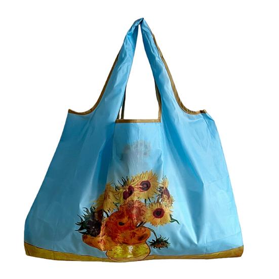

Shopping Bag Polyester Tear-Resistant Bag Large Capacity Foldable Reusable Grocery Bag for Groceries Fruits C