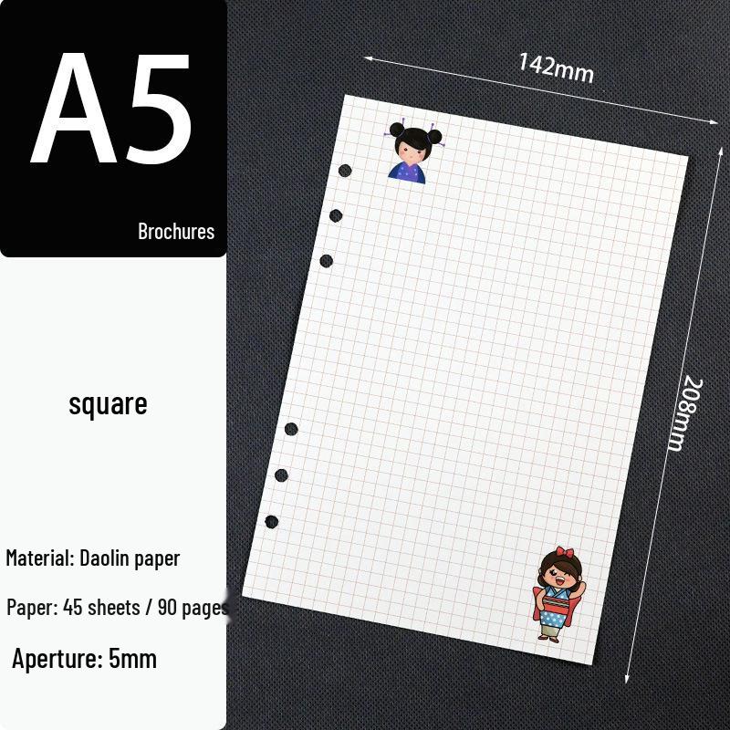 A6 Loose-Leaf Binder Refill: 6-Hole Planner & Budget Notebook Sheets