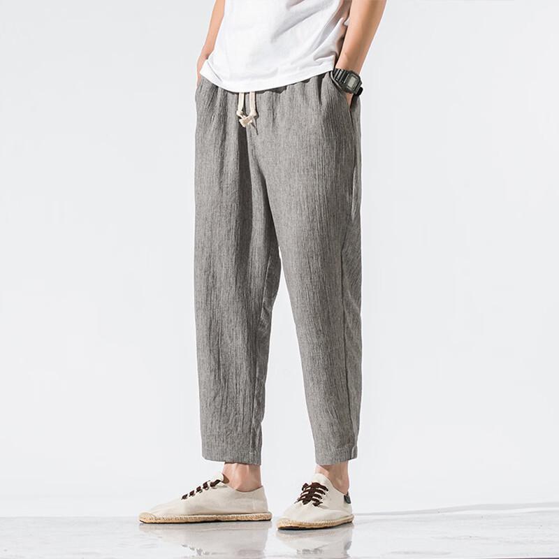 ROMON Pantalon décontracté droit court pour homme