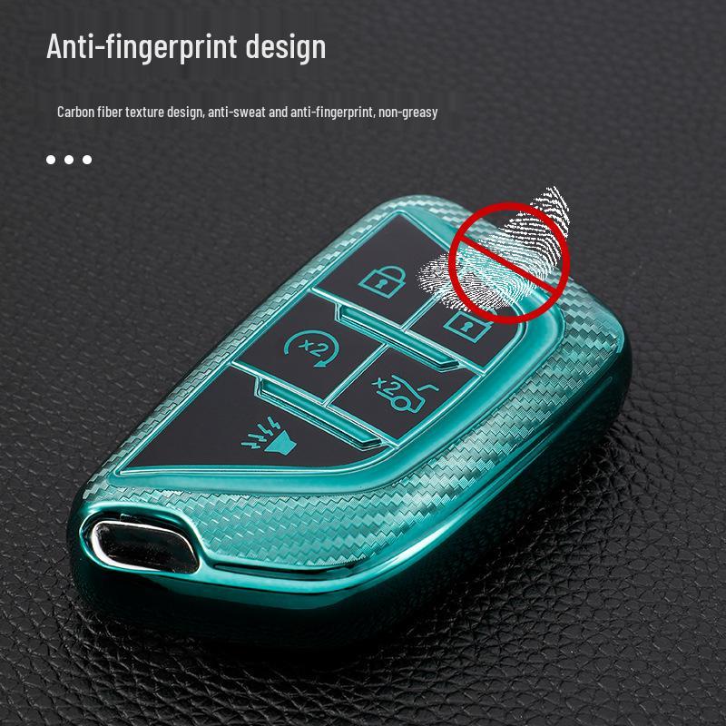Cadillac CT4/CT5 Carbon Fiber Key Cover - Protective Shell & Decoration