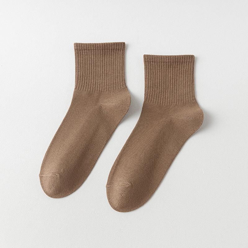 

Женские носки до середины икры - Антибактериальные, Влагоотводящие, Дышащие, Всесезонные из чистого хлопка хаки