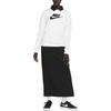 Nike Sportswear Club Fleece Logo Print Pullover Sweatshirt Women Tops White DQ5833-100