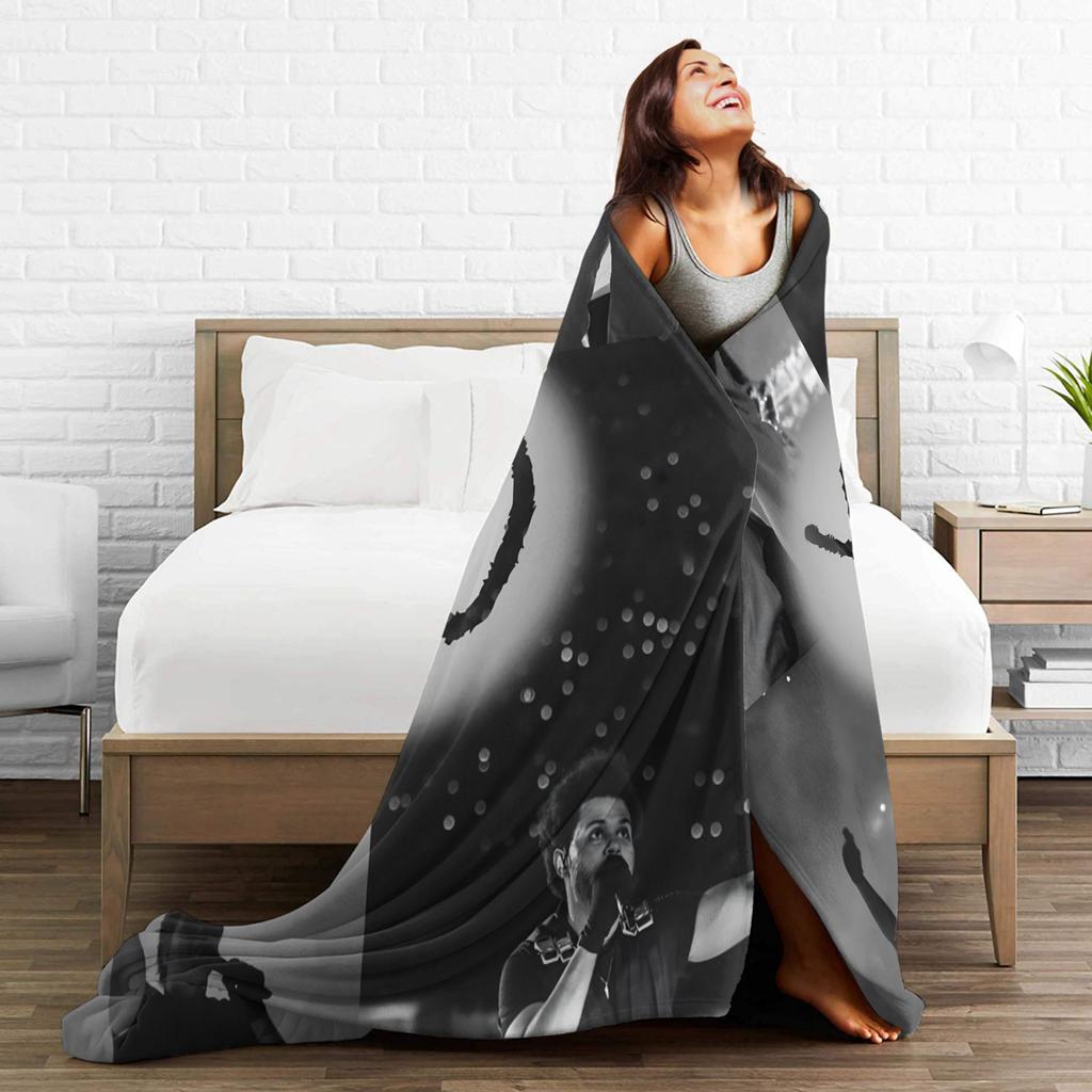 The Weeknds Super Soft Blankets Boy Girl Plush Bedding Throws Aesthetic Outdoor Flannel Bedspread Sofa Bed Cover