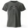 Ny Mörk Gotisk Stil Ren Bomull Kortärmad Herr Lös Överdimensionerad Sport T-shirt Mjuk Bekväm för Street Mode