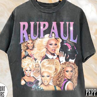 Retro RuPaul Comfort Colors Shirt, Drag Queen T-Shirt, LGBTQ Pride Shirt, Vintage Drag Race Top, Drag Queen Fan Gift