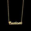Atoztide Customized Fashion Stainless Steel Name Necklace Personalized Engrave Letter Choker Pendant Nameplate for Women Gift