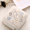 22pcs/set U Shaped Fake Piercing Nose Ring Stainless Steel Hoops Septum Rings Jewelry