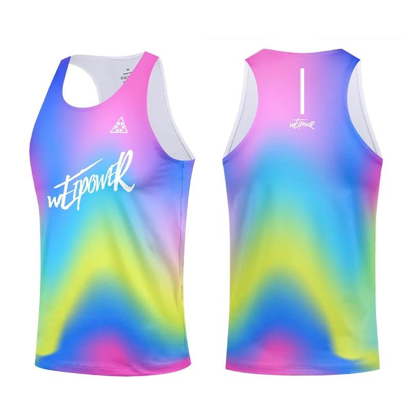 Summer Outdoor Running Sports Tank Tops Men's Marathon Professional Quick Drying Sleeveless Crew Neck Clothes