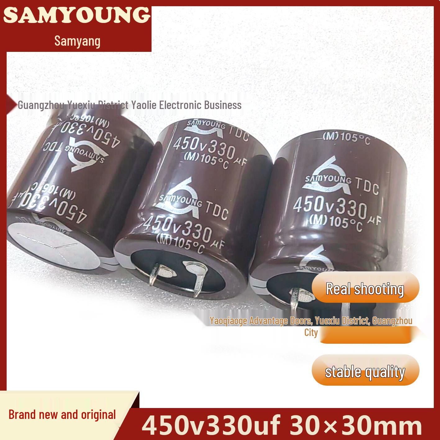 

High Voltage Electrolytic Capacitor 450V 330uF for Welder Machine (30x30mm)