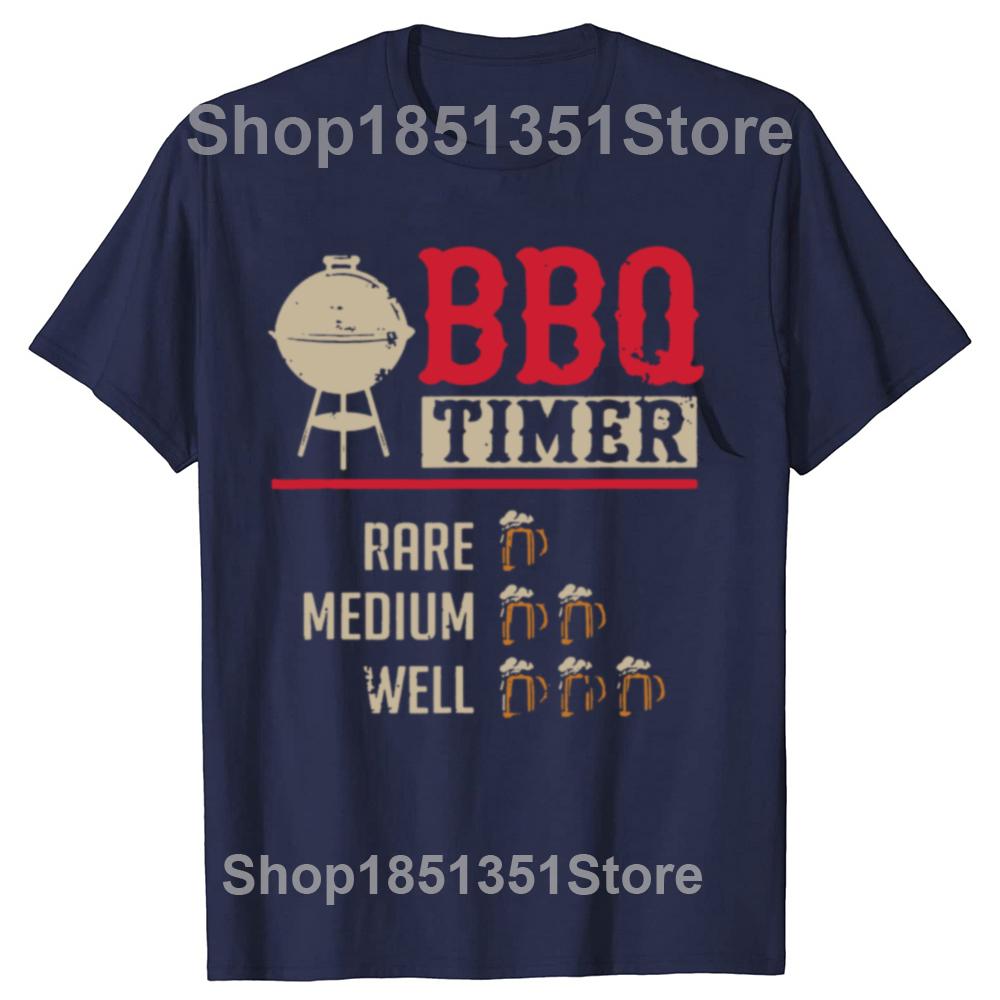 Funny Bbq Timer Grill Chef Barbecue T Shirts Graphic Cotton Streetwear Short Sleeve Birthday Gifts Summer Tshirt Unisexs Clothing S