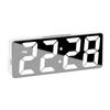Modern Mirrored Design Electronic Alarm Clock USB Battery Operated LED Display Temperature Sensors Snoozes Function