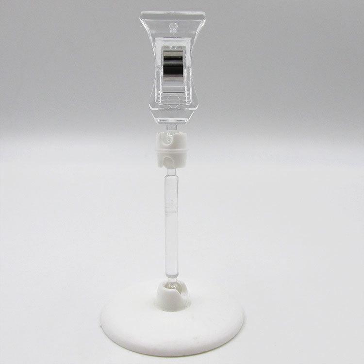 POP Poster Clip: Transparent Crystal Display for Supermarket Advertising