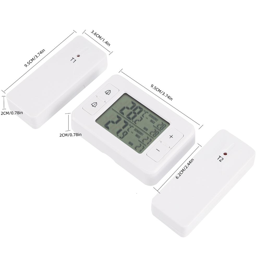 As Shown In The Picture Wireless Thermometer Smart Temperature Control Remote Sensor Thermometer Error Margin ABS Material