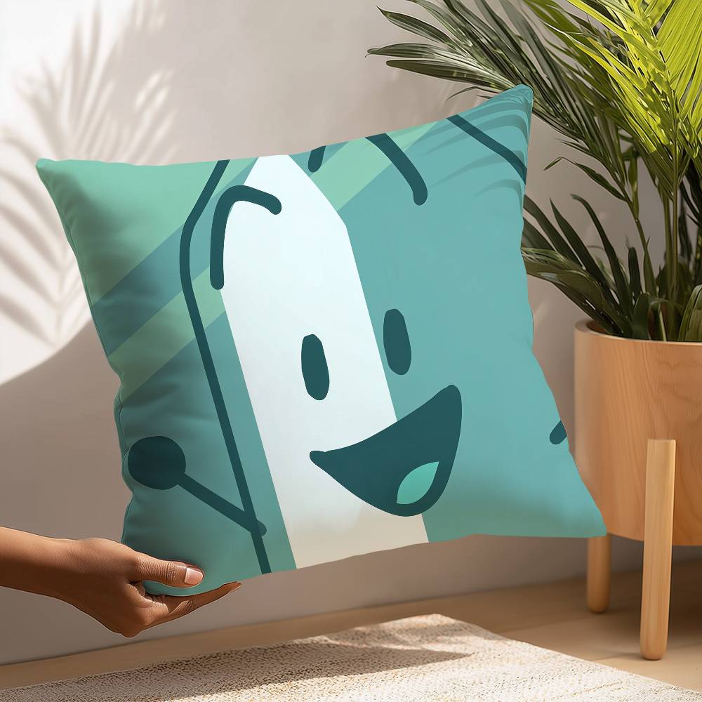 BFDI Battle for D-Dream Island Pillow Case Plush Fabric Soft Pillowcase Double Sided Print Cushion Cover Household Gifts
