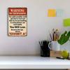 “No Trespassing” 8x12in Vintage Aluminum Warning Sign