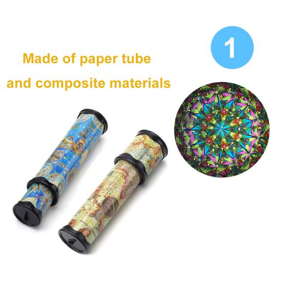 Color Cognition Grasp Comfortable Kids Kaleidoscope Rotatable Multicolored Design Classic Kaleidoscope for Children