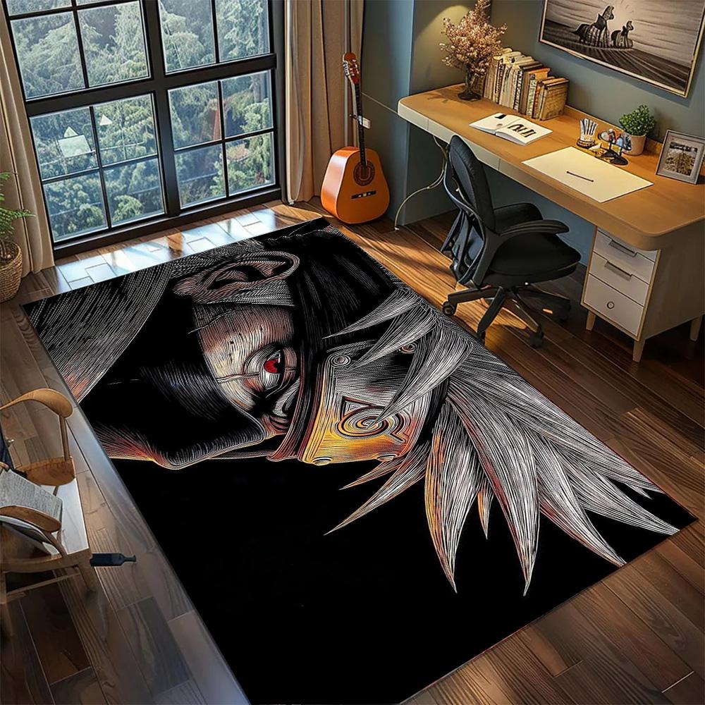 Naruto Home Indoor Big Size Floor Mat, Non Slip Washable Rug Carpet Gamer Room Bedroom Decor.-TING