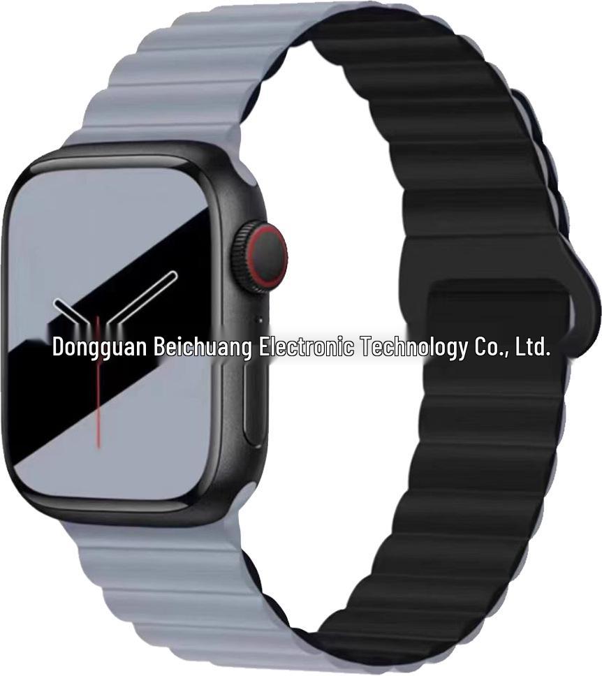 Two-Color Silicone Strap for Apple Watch 10/SE Creative S9