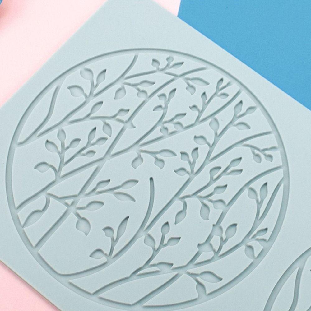 Decoration Chocolate Stencil Cake Decorating Flower Wreath Cake Lace Mold Silicone Mould Lace Mat