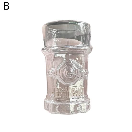 Firefighter Whiskey Decanter Fires Truck Shape Wine Bottle Hydrant Glass Bar