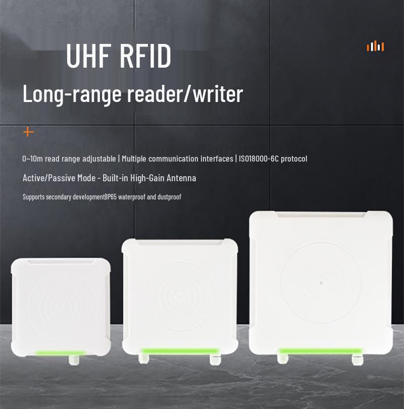 UHF RFID Card Reader/Writer: Non-Contact Access Control with Integrated Antenna