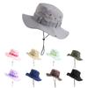 New Men's and Women's Cotton Outdoor Big Eaves, Book Bag with Fishing Mountaineering Hat, Sun Protection, Sun Hat, Double-sided