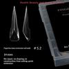 140pcs/Box Mechanical Dragon Claw Nail Forms For Nail Extension Forms For Poly Extension Gel Nail Molds Building Gel Manicure