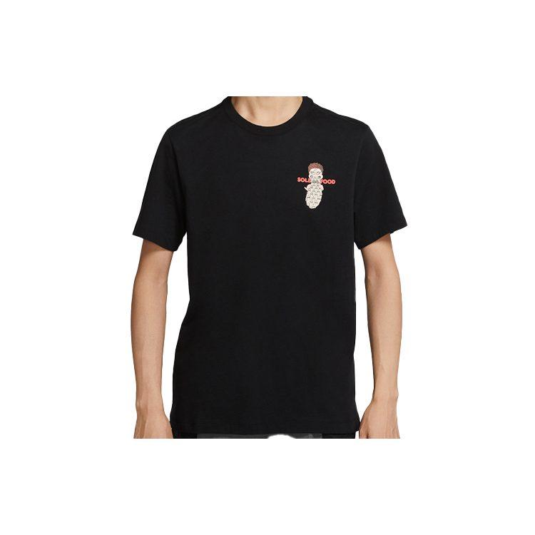 Nike T-Shirts Herren Schwarz Rundhals Mittlere Gerade Passform CW0435-010