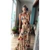 Summer Women's Retro Bohemian-style Printed Halter Dress