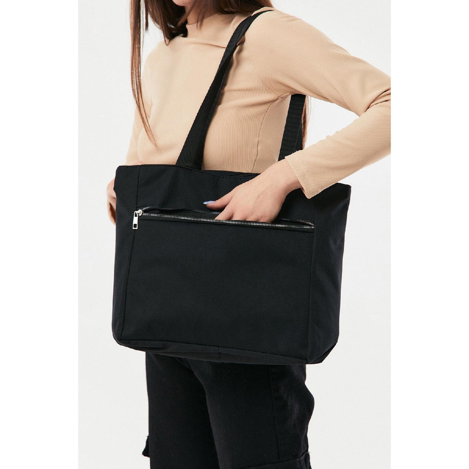 

Кишенькова сумка на блискавці чорний