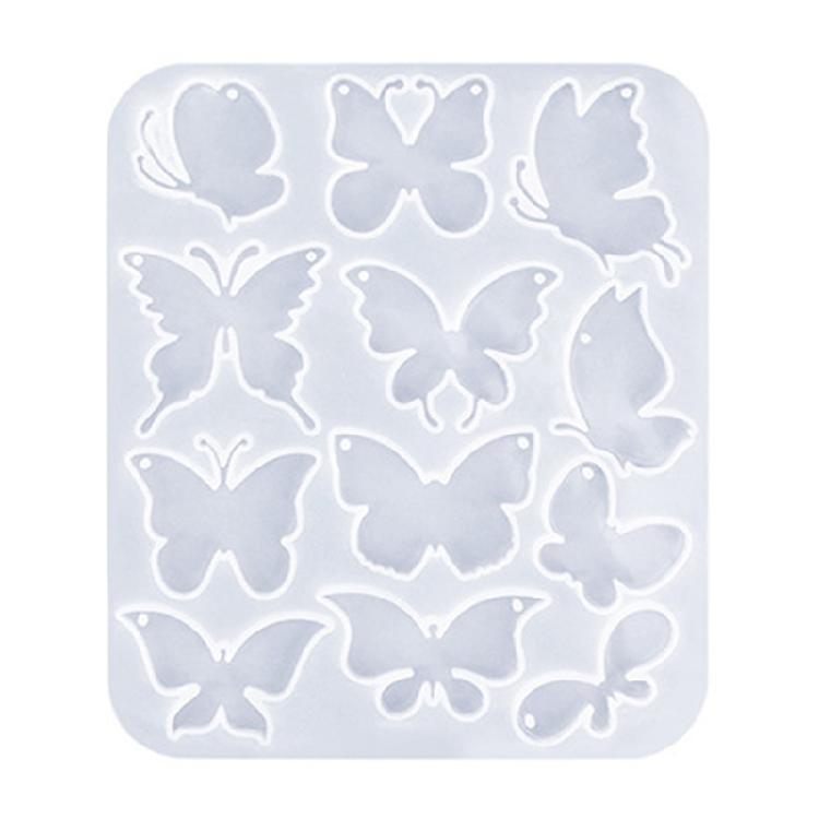 Personalized Butterfly Shaped Earrings Mold Epoxy Crystal Silicone Molds Customized Earwear Mould Jewelry Making Tool
