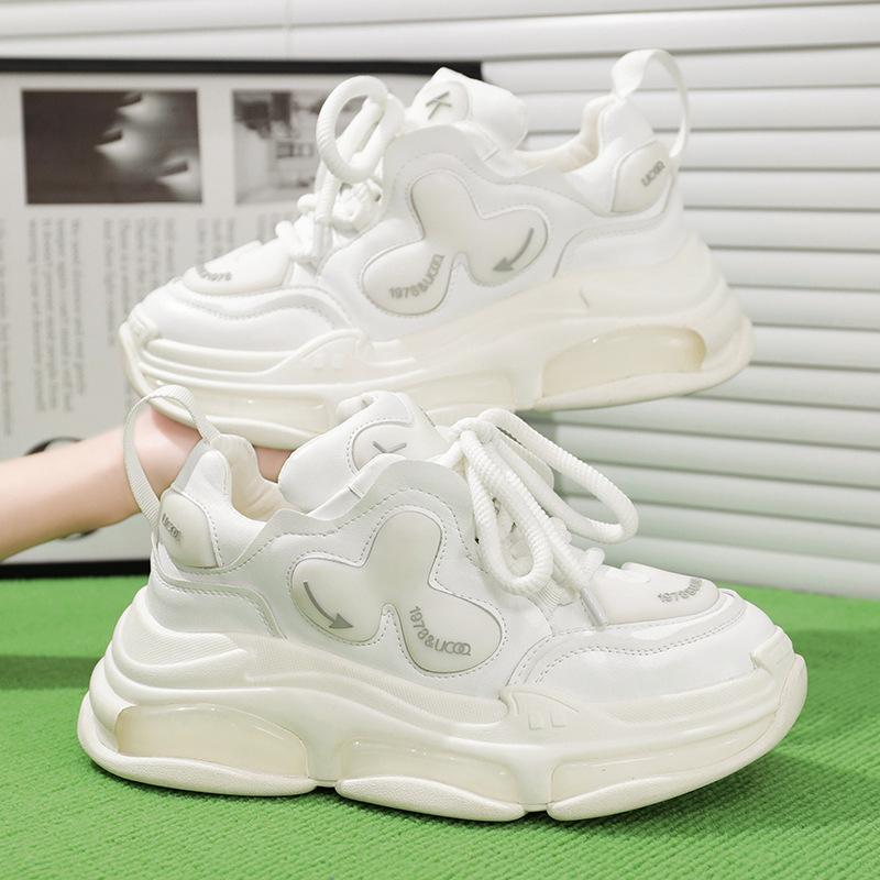 Men's Sports Shoes Height Increase Mens Vulcanized Shoes Thick Sole Outdoor Running Shoes Fashion Lace-up Zapatillas De Hombre