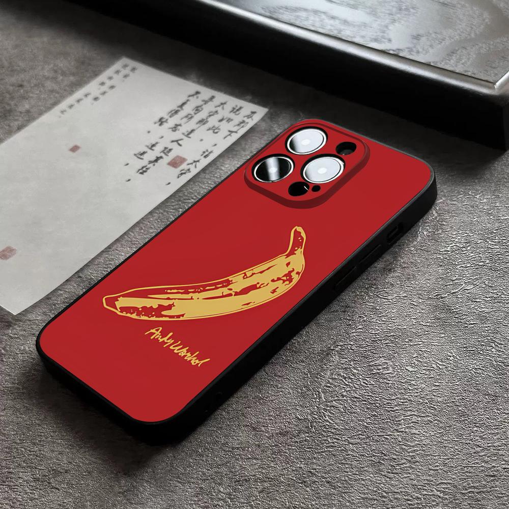 

A-Andy W-Warhol Art Banana Phone Case For 17 Pro Max Iphone 16 14 Pro Max 12 15 Plus 13 Pro 11 Xr X Xs 8 Plus Back Cover iPhone11Pro