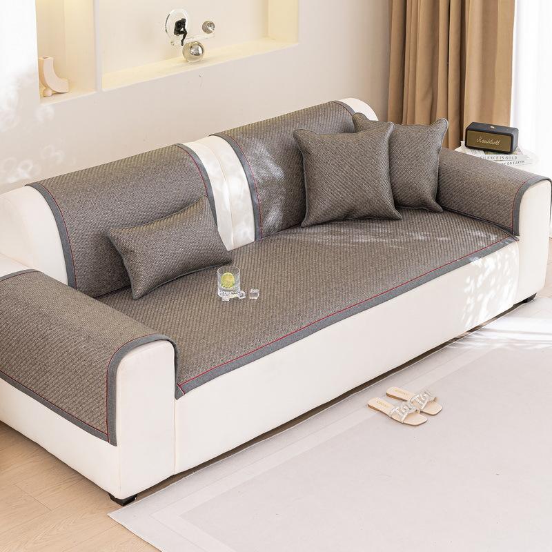 

New Summer Cool Rattan Mat Sofa Cushion Non-Slip Mat Cushion Cushion Summer Backrest Armrest Cover Cloth Towel 70*70cm