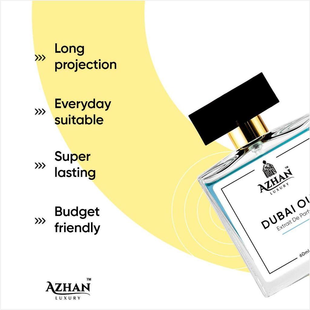 AZHANLUXURY ™ Dubajské Oud Unisex Parfém | Teplá Kořeněná Oud Aromatická | Sprej EDP Pro Muže & Ženy | Silná & Dlouhotrvající Vůně