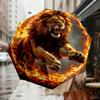 Flaming Lion: A Unique and Powerful Umbrella Design   Perfect for Outdoor Adventures, Auto Open/Close Functionality, Ideal As a Gift for Travel