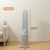 Universal Full-Coverage Dust Cover For Floor Tower Fan Protecting Circulating Electric Fan Gray Protective Sleeve Against Dust+