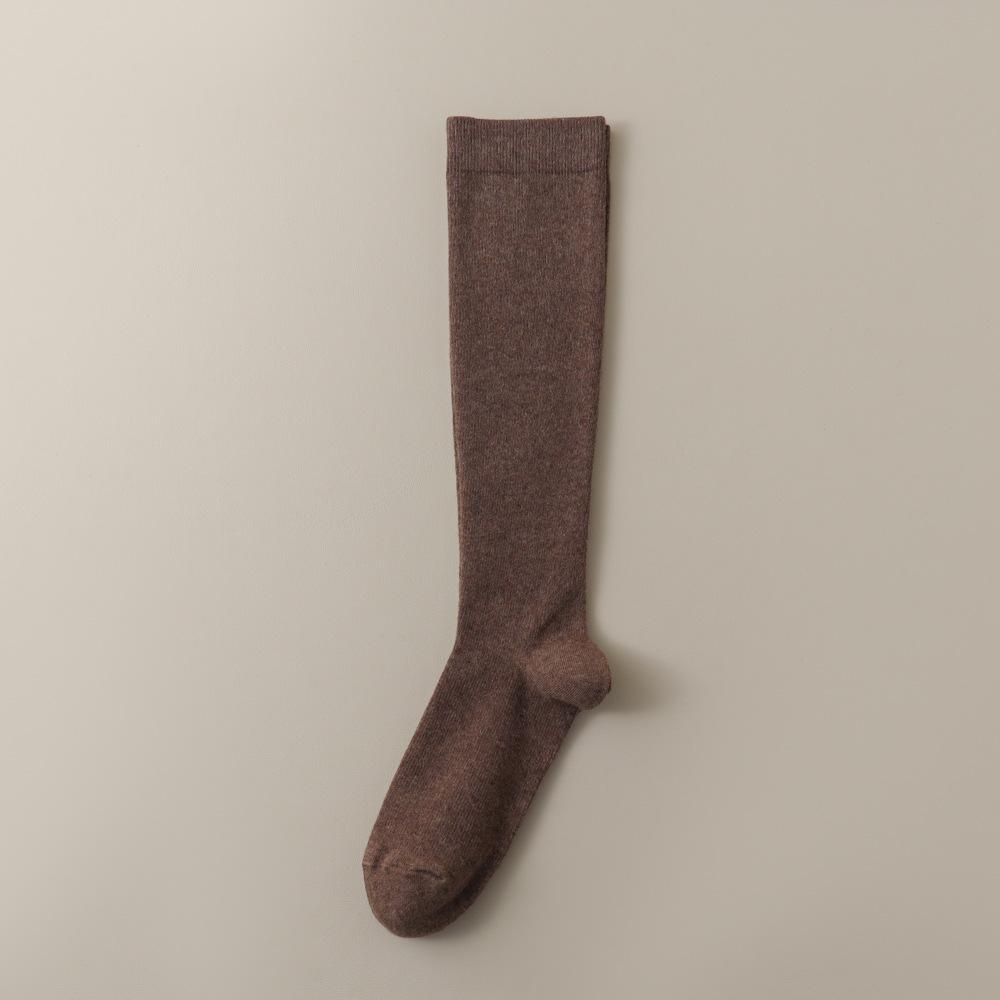 Pressure Slimming Leg Calf Socks for Women, Spring and Autumn, Long Thigh-high Black Mid-calf Socks