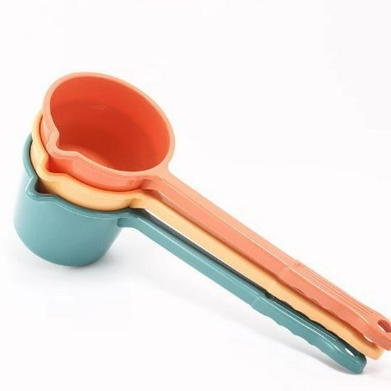 Louche à eau de bain pour bébé à long manche - Scoop en plastique épais pour le lavage des cheveux de nourrisson et usage de cuisine