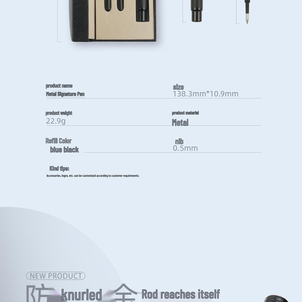 Metal Signature Ballpoint Pen for Office and Gifts