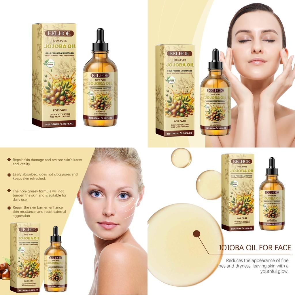 Eelhoe Jojoba Oil Facial Moisturizing Serum For Deep Hydration And Radiance Boosting