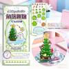 CHUGE Season 2 3D Embossed Stationery Sticker Cute Dolphin with Sakura Tree DIY Desktop Decorative Ornament School Supplies