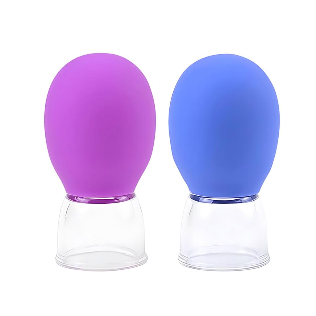 10Pcs Glass Cupping Set Facial Cupping Cups Glass Silicone Cups Vacuum Suction for Face Skin Back Arm Shoulder Muscle