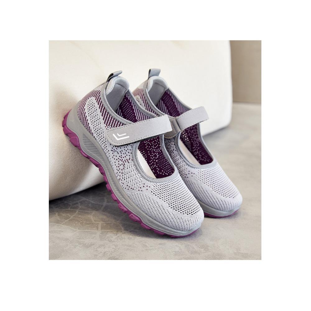 Women's Shoes New Walking Shoes  Elderly Mother Shoes Hollow Breathable Shoes Lightweight Breathable Mesh Shoes KT
