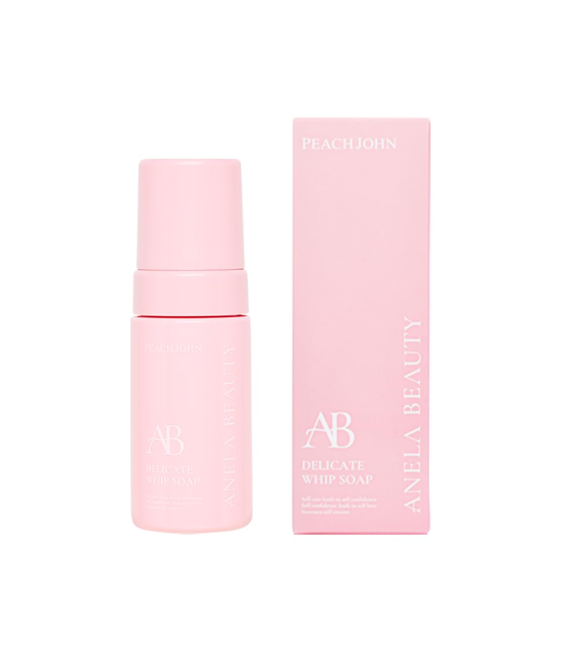 [Official][ANELA BEUATY×PEACH JOHN] Delicate Whipped Soap 100ml [Rich Foam, Pump Type, Odor Control, Mildly Acidic, Sensitive Skin, Texture