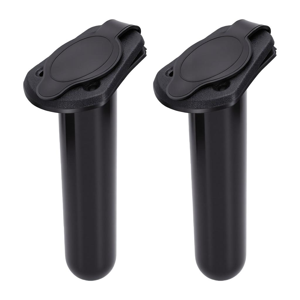 2 Pcs Kayak Fishing Rod Holder Deck Flush Mount Rod Rack Rust Proof for Saltwater Freshwater Boat Storage